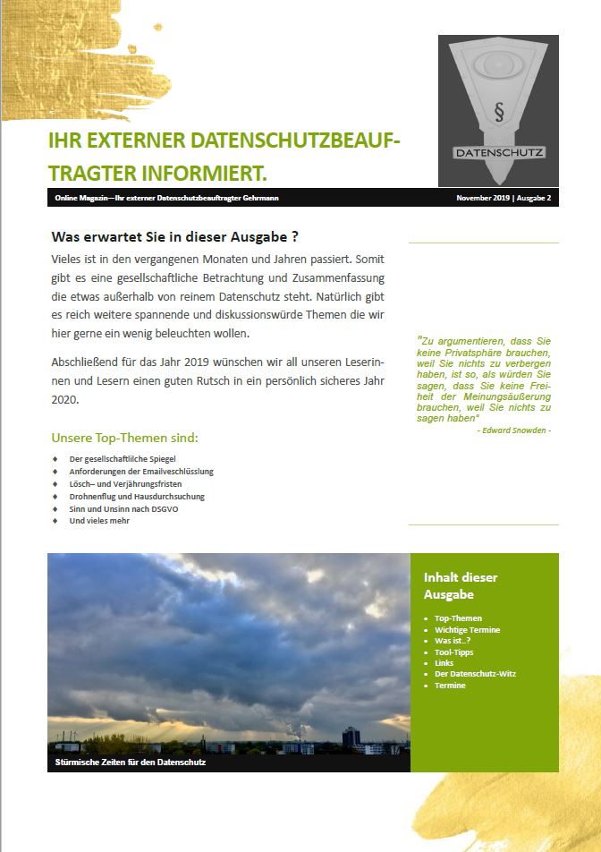 Ausgabe 3 Dez. 2019